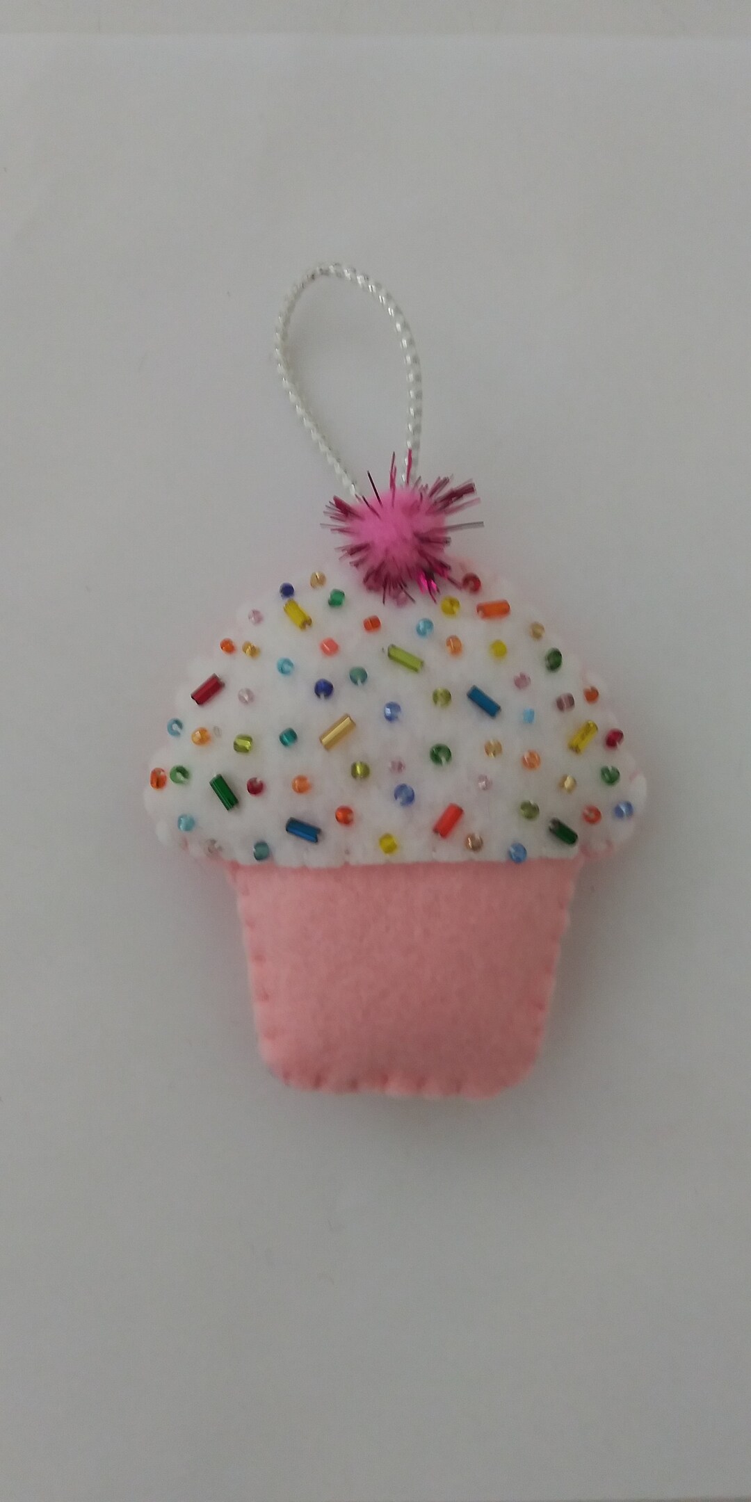Handmade Felt CUPCAKE Ornament Pink 3 1/2 X 3 1/2 - Etsy