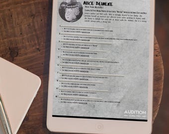 Alice Beineke – Rodzina Addamsów | Przewodnik po przesłuchaniach do musicalu (plik PDF do pobrania)