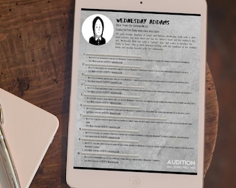 Wednesday Addams | Przewodnik po przesłuchaniach do musicalu (do pobrania w formacie PDF)