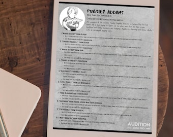 Pugsley Addams | Przewodnik po przesłuchaniach do musicalu (do pobrania w formacie PDF)