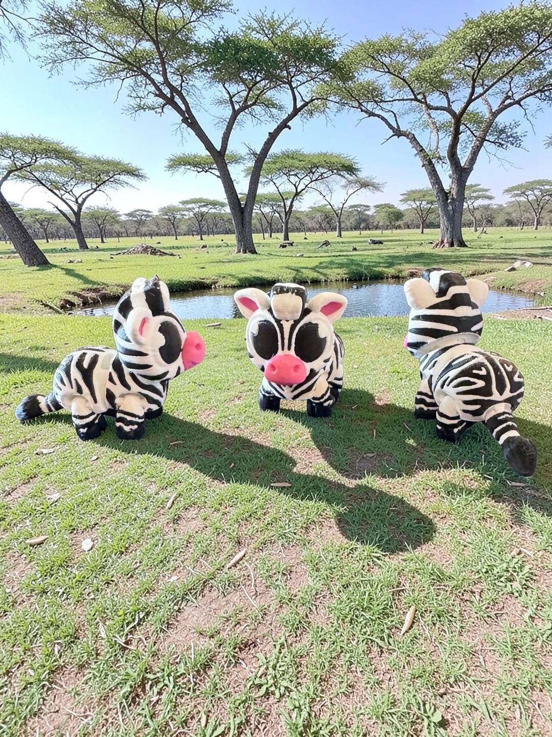 Articulated Zebra Fidget Toy, PLA Mini Animal Figurine, 1-4 Inch Scale ...