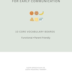 Early Intervention Visual Choice Boards | Toddler AAC, Autism Support