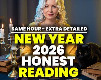 Lettura psichica per il Capodanno 2026, previsioni complete per i prossimi 12 mesi, previsioni chiaroveggenti per amore e carriera, guida spirituale, lettura psichica