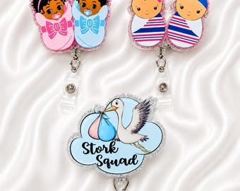 Babies in blanket, Labor and Delivery, Badge Reels