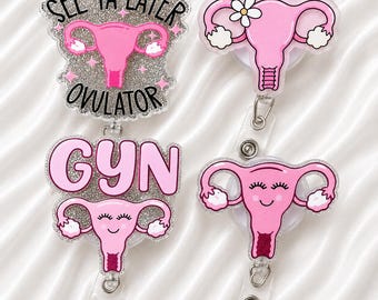 OBGYN Uterus Inspired Badge Reel