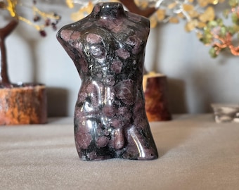 Garnet stone male body with arfvedsonite