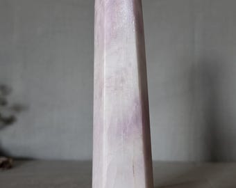 Lavender Kunzite Crystal Tower with Sheen & Sparkles