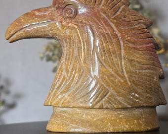 Ocean jasper eagle bust