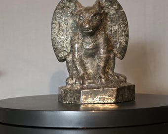 Pyrite Gargoyle Statue - Protector Stone, Crystal Decor