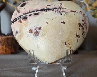 Picture jasper puffy heart