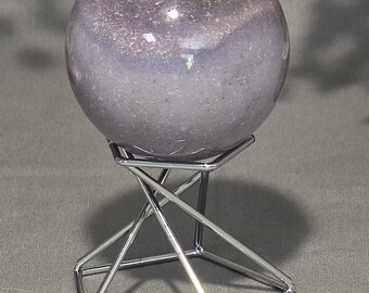 Esfera de ágata de uva con soporte