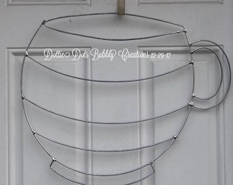 Coffee Cup Wire Form, Coffee Cup, Coffee Cup Wreath