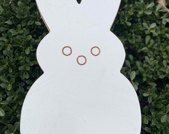 Primed Easter Wood Peep, Peep, Wreath Attachment, Easter Peep, MDO WOOD, ALL Weather Wood