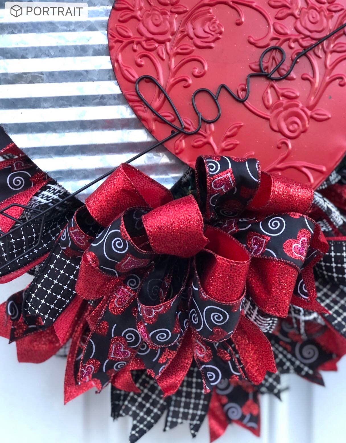 Decorazione da parete in legno a forma di cuore con scritta Happy Valentine's Day, per San Valentino, matrimonio, festa, anniversario, decorazione per la casa, San Valentino