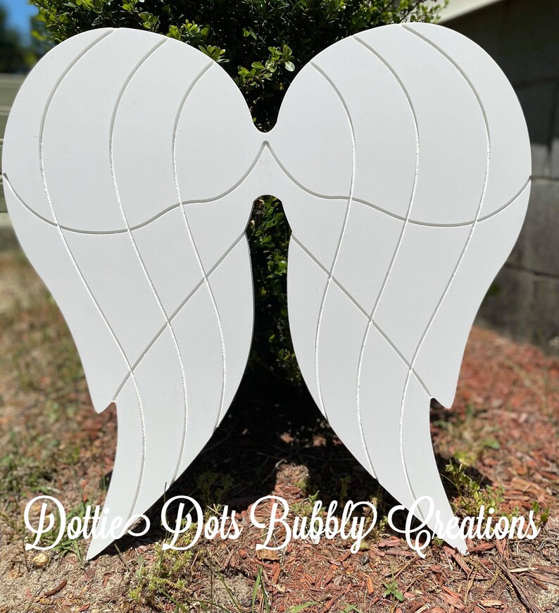 Pvc Wings Unfinished PVC Angel Wings, Weatherproof Decor (21