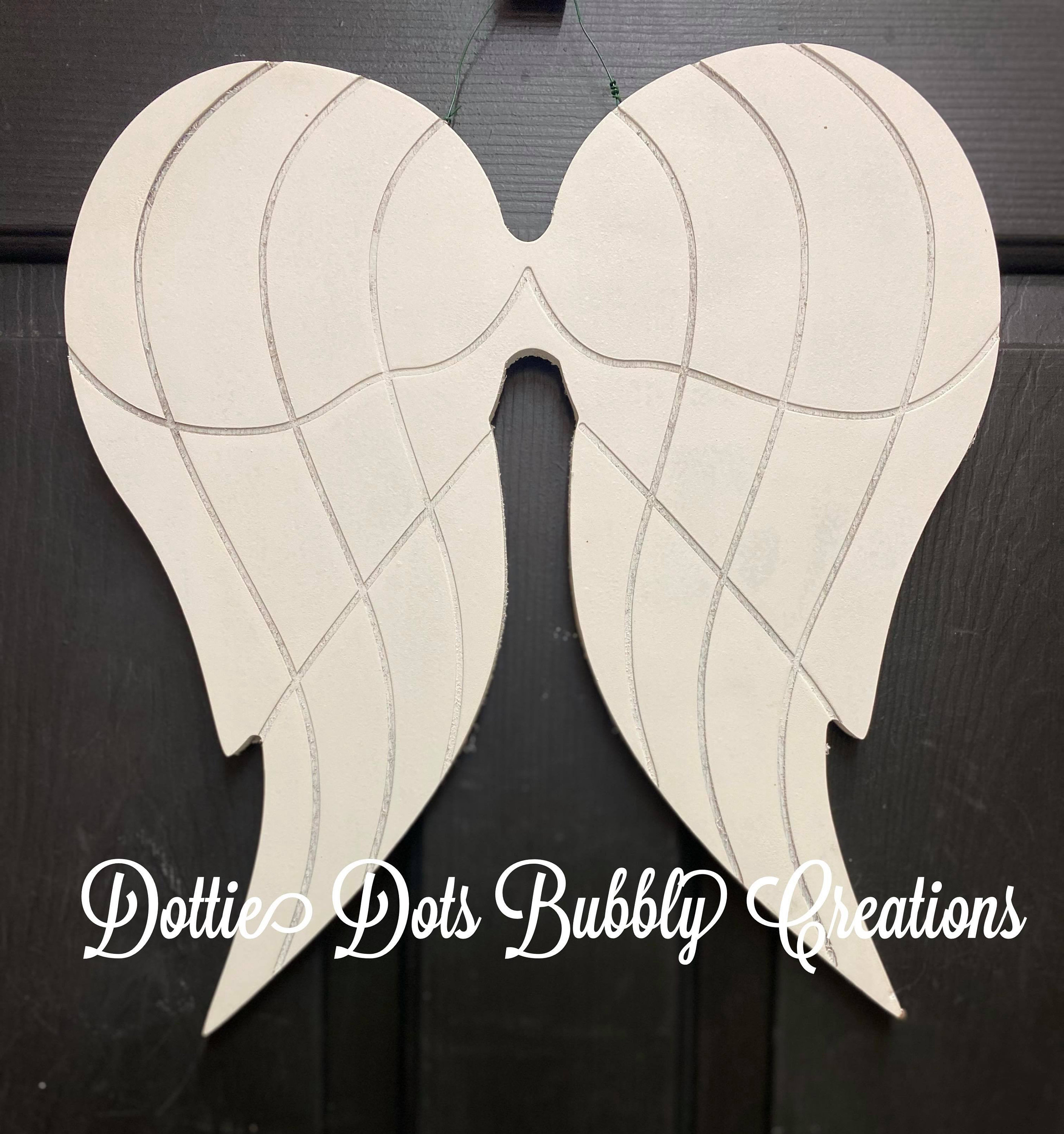 Pvc Wings Unfinished PVC Angel Wings, Weatherproof Decor (21
