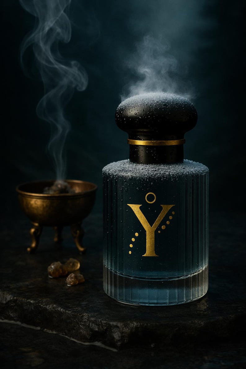 Handmade Mens Cologne 'Silent Mog' with Forest Pine, Patchouli, Frankincense, Natural scent image 5
