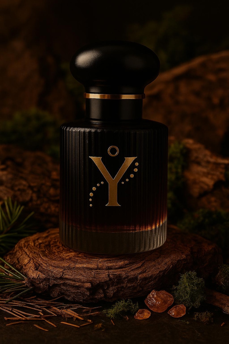 Parfum naturel pour homme « Aura des bois » avec pin des forêts, myrrhe, bois de cèdre, mousse de chêne 50 Millilitres