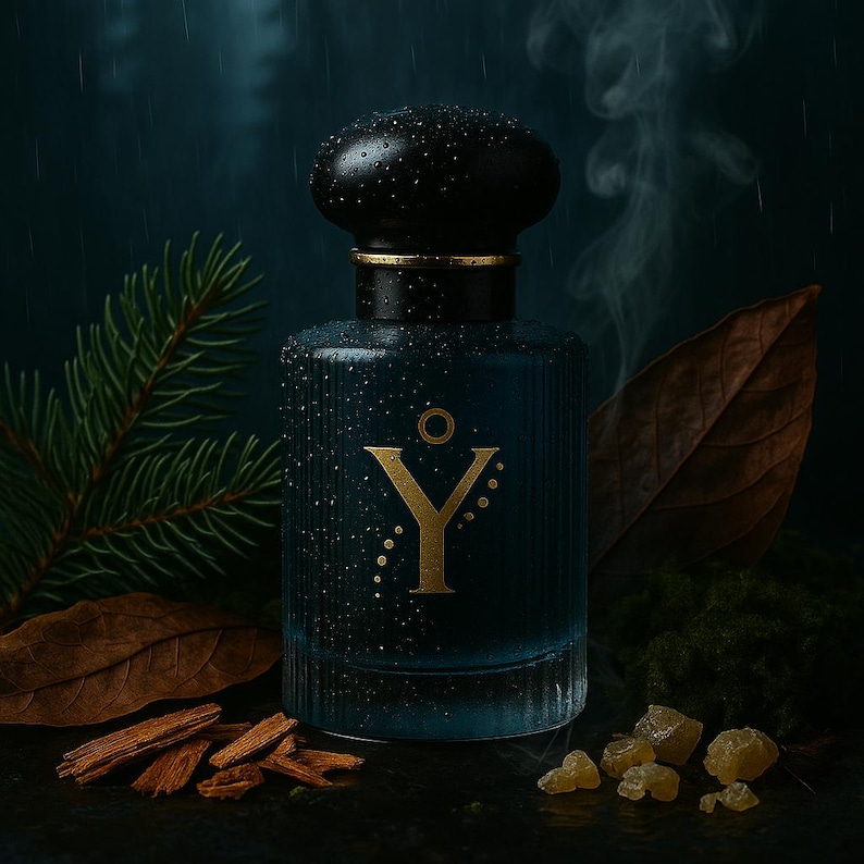 Handmade Mens Cologne 'Silent Mog' with Forest Pine, Patchouli, Frankincense, Natural scent image 7