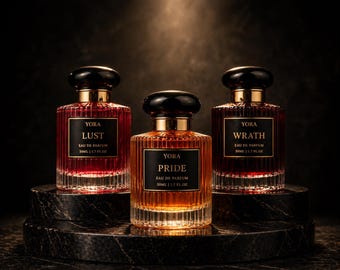 Todsünden Natural Mens Cologne und Duftset von Yora mit Bergamotte, Patchouli, Moschus
