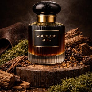 Parfum naturel pour homme « Aura des bois » avec pin des forêts, myrrhe, bois de cèdre, mousse de chêne image 4