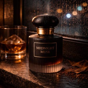 Ręcznie robiony męski zapach „Midnight Musk” z deszczem, mirrą, drzewem sandałowym, zapach na zamówienie zdjęcie 7