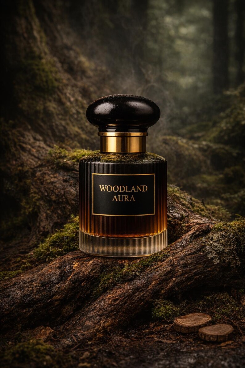 Parfum naturel pour homme « Aura des bois » avec pin des forêts, myrrhe, bois de cèdre, mousse de chêne image 6