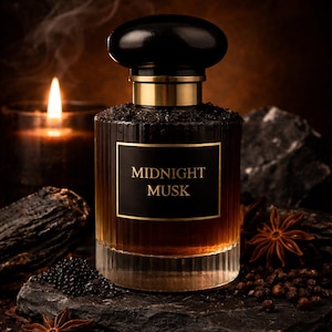 Ręcznie robiony męski zapach „Midnight Musk” z deszczem, mirrą, drzewem sandałowym, zapach na zamówienie zdjęcie 4