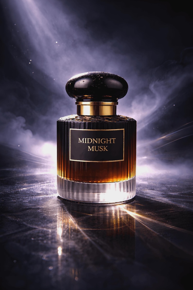 Ręcznie robiony męski zapach „Midnight Musk” z deszczem, mirrą, drzewem sandałowym, zapach na zamówienie zdjęcie 3