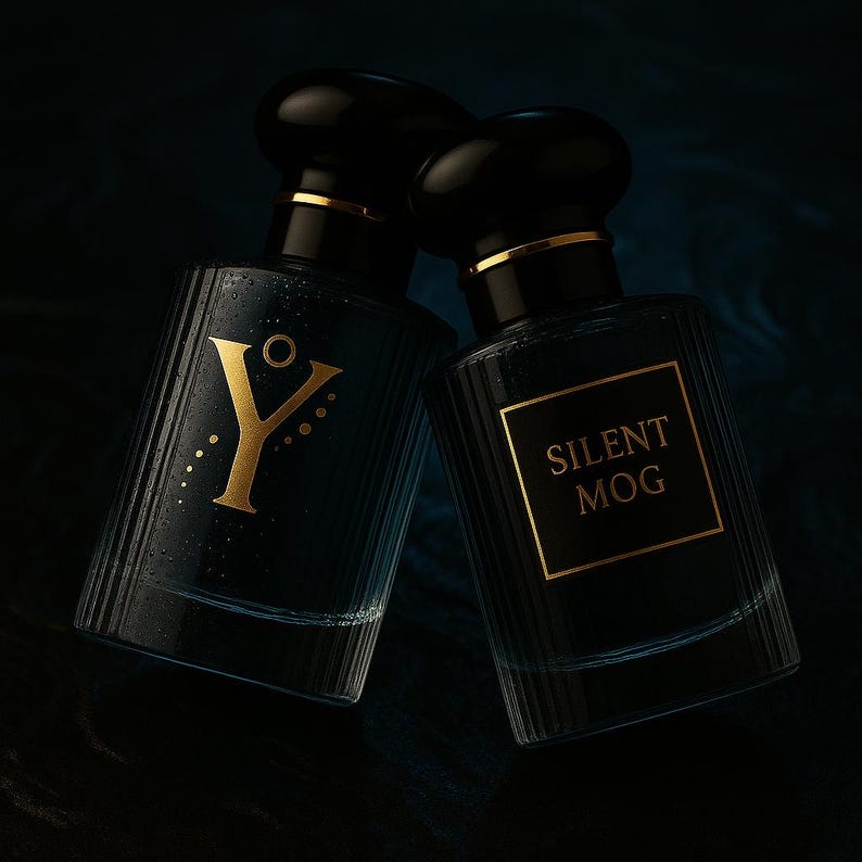 Handmade Mens Cologne 'Silent Mog' with Forest Pine, Patchouli, Frankincense, Natural scent image 9