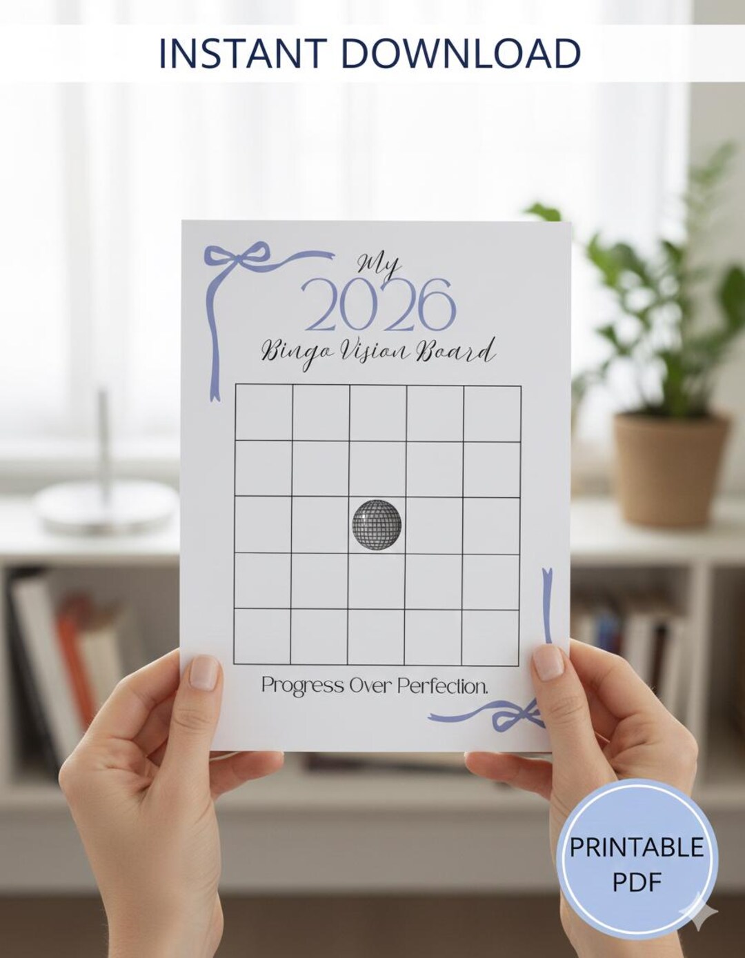 2026 Vision Board Bingo Printable | Goal Setting Template | Instant ...