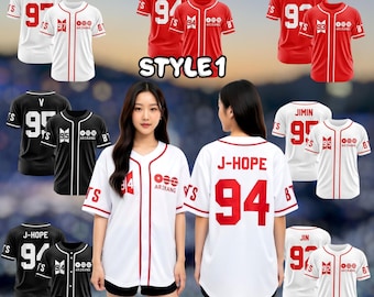 Custom BTS Baseball Jersey, Kpop Army World Tour Shirt, Bangtan Fan Merch, BTS Members Jersey For Army, Bangtan Comeback 2026 Gift For Her