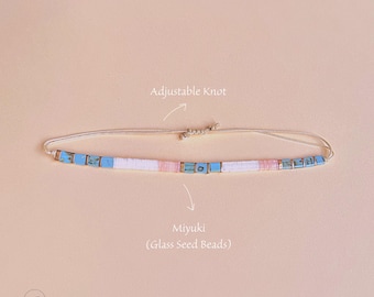 Miyuki Beaded Bracelet – Dainty Minimal Adjustable Summer Jewelry