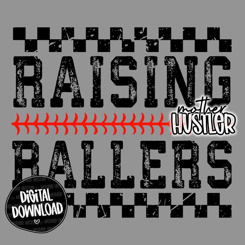 Raising Ballers Baseball Softball PNG / Digital Download - Etsy