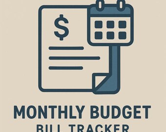 Monthly Budget Spreadsheet Google Sheets | Budget Planner + Bill Tracker