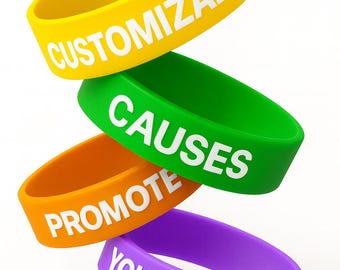 Gepersonaliseerde polsband Rubberen armband in bulk voor inzamelingsacties Bewustwordingsevenementen Scholen Teams Promoties Beurzen Aangepaste polsbandjes