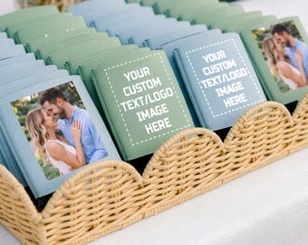 Customizable Wedding Full Color Picture print on Neoprene Can Coolers: Personalized Party Favors |  Available in Standard and Slim 12oz cans
