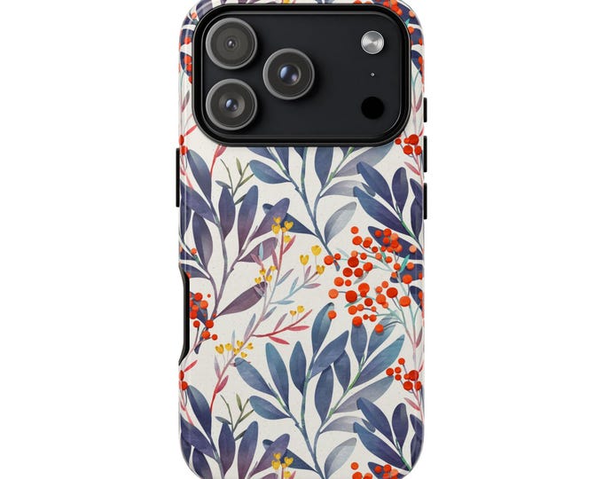 Floral Tough Phone Case For iPhone