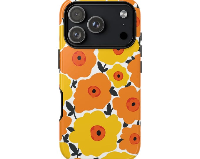 Floral Tough Phone Case For iPhone