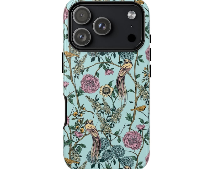 Floral Tough Phone Case For iPhone