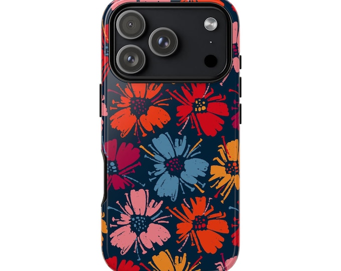 Floral Tough Phone Case For iPhone