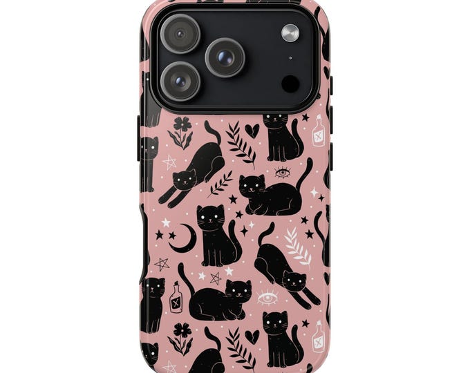 Black Cats Tough Phone Case For iPhone
