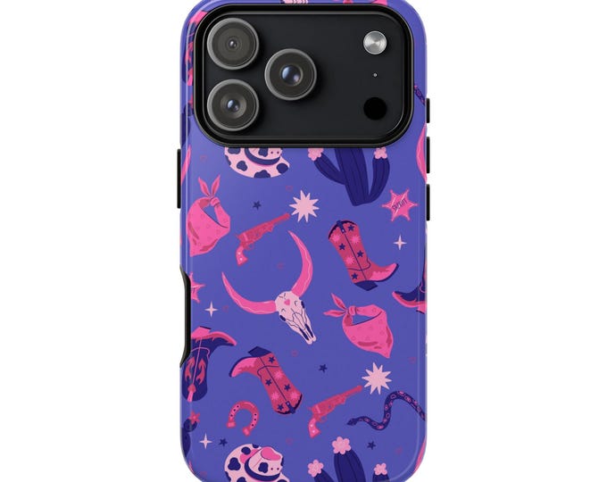 Western Cowgirl Tough Phone Case For iPhone