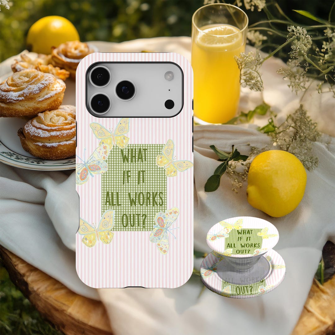 Twee Phone Butterfly Twee Phone Case, Cottagecore Patchwork Aesthetic Cover ...