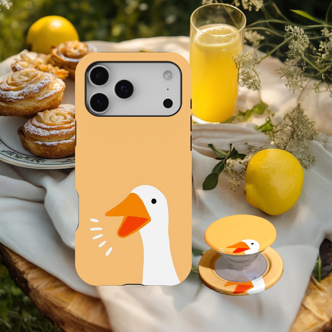 Funny Goose Phone Case, Cute Duck Cover, Whimsical Cover, Meme Phone ...