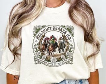 Belmont Stakes 2026 Shirt, Horse Racing Tee, Saratoga Springs Event Shirt, The Test of the Champion T-Shirt, Jockey Vintage Graphic Tee