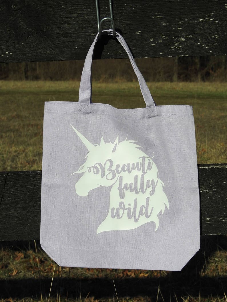 Canvas Bag Beautifully Wild Unicorn Tote Bag