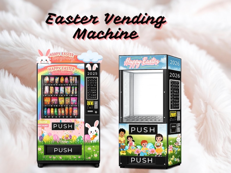 Printable Easter Vending Machine Box | DIY Treat Holder (digital ...