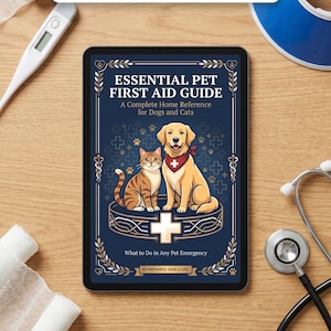 Guide de premiers soins pour chiens et chats | Référence d'urgence (téléchargement numérique)