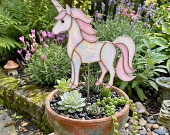 Stained Glass Unicorn Pattern, Beginner Friendly Suncatcher Template (PDF Download)
